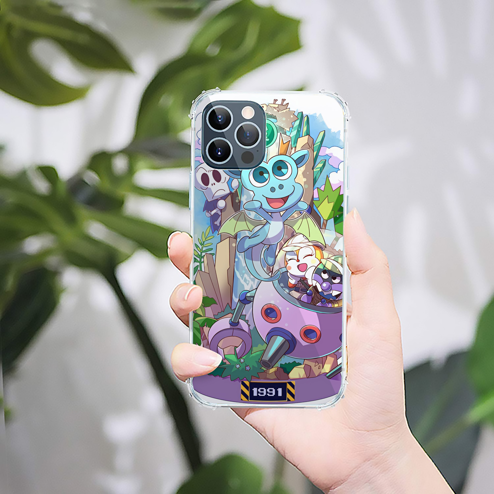（画像用） アンパンマン Anpanman 【iPhone 12シリーズ対応】透明スマホケース（クリアソフトケース）